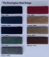 Austin 7 RP Box Saloon 1932 Overmat Set of 2 - Kensington Luxury Wool Range