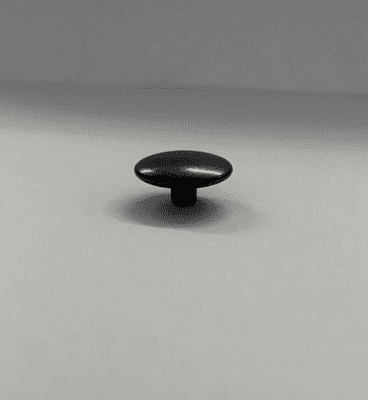 Black 15mm domed cap
