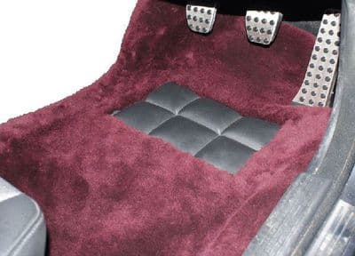 Front Pair Sheepskin Over Rugs - Mercedes E Class (W124) Saloon / Estate LHD From 1985 To 1995