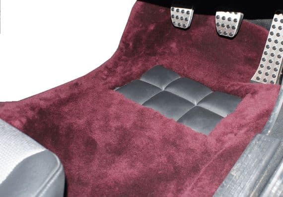 Front Pair Sheepskin Over Rugs - Mercedes SL (W113) 2 Seater Pagoda LHD From 1963 To 1971
