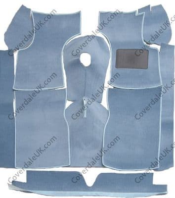 Morris Minor Series II Split Screen 1952 to 1956 Carpet Set - Wessex Wool Range