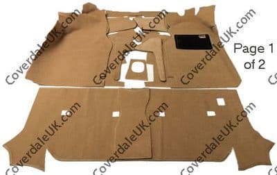 Porsche 924 (inc. rear) 1976 to 1985 Carpet Set - Blenheim Range