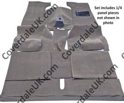 Rover P3 60/75 Full Felted/webbing as original 1948 to 1949 Carpet Set - Blenheim Range