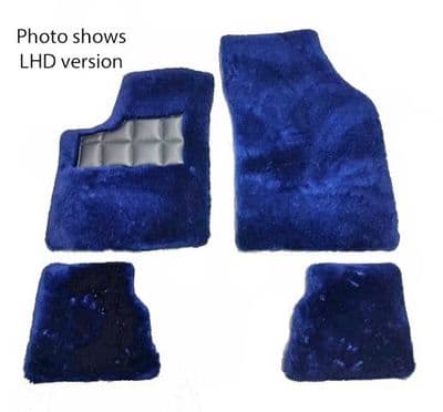 Set of 4 Sheepskin Over Rugs - Bentley Continental GT Coupe LHD From 2003 To -