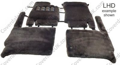 Set of 4 Sheepskin Over Rugs - Bentley Continental R From 1990 To 2002