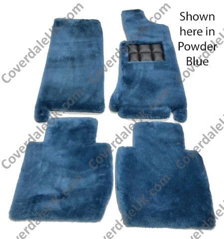 Set of 4 Sheepskin Over Rugs - Jaguar XJ Series (X308) LWB From 1997 To 2003
