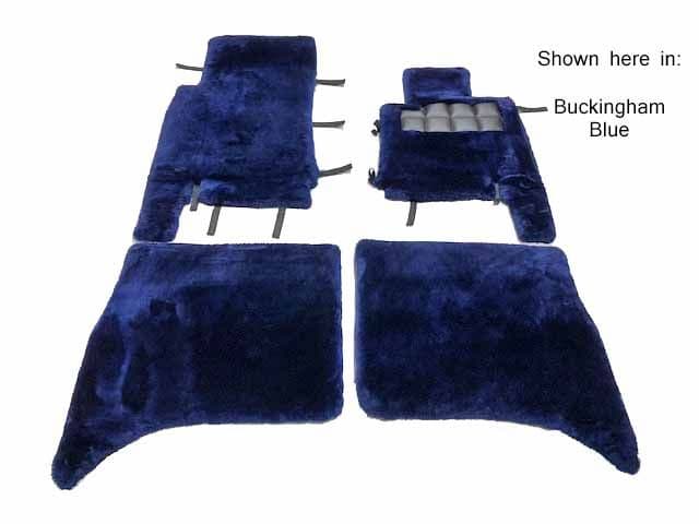 Set of 4 Sheepskin Over Rugs - Rolls Royce Silver Seraph Green Label ...