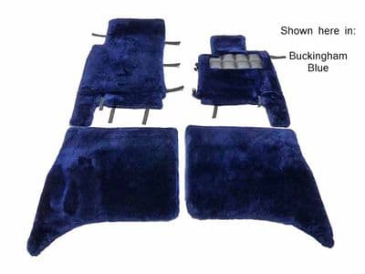 Set of 4 Sheepskin Over Rugs - Rolls Royce Silver Seraph (Green Label) From 1998 To 2000