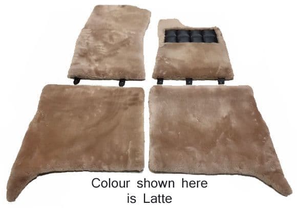 Set of 4 Sheepskin Over Rugs - Rolls Royce Silver Shadow From 1974 To 1980