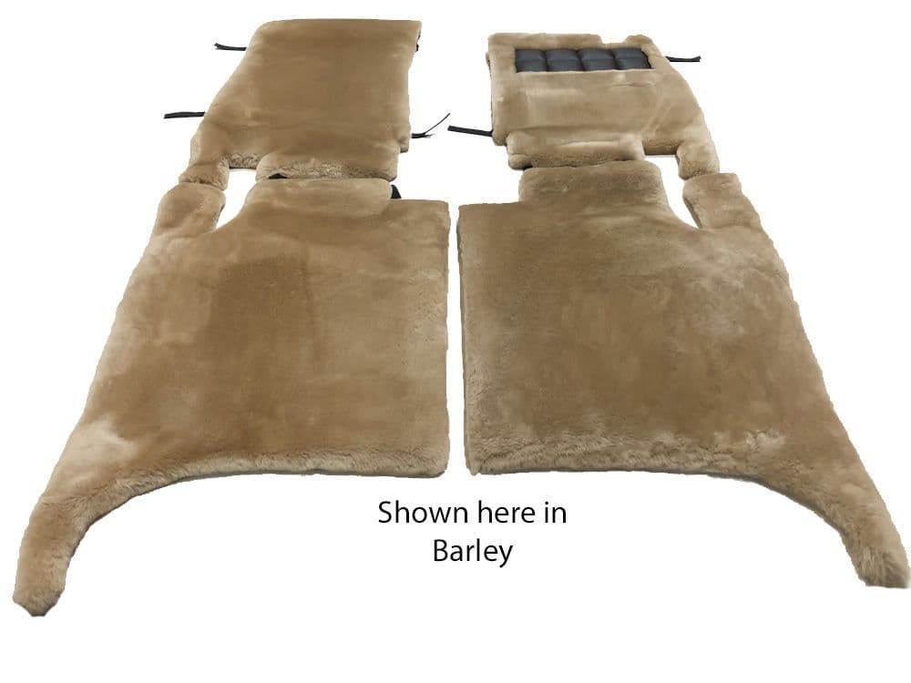 Set of 4 Sheepskin Over Rugs - Rolls Royce Silver Spirit From 1980 To 1987