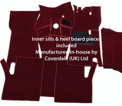 Standard Vanguard Phase 3 1956 to 1958 (Manual) Carpet Set - Wessex Wool Range