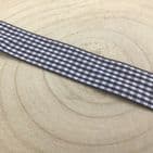 Black Gingham Check Ribbon