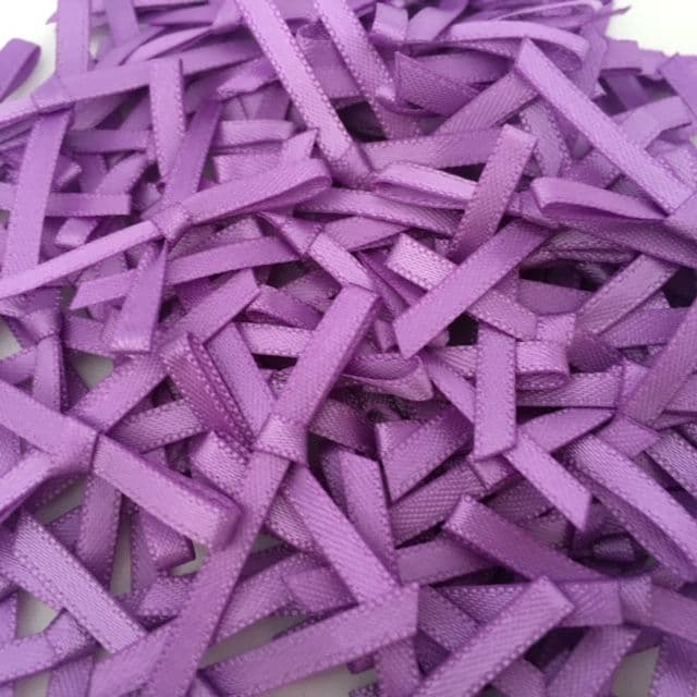 Grape Satin 3mm Ribbon Bows