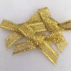 OFFER Gold Metallic Lurex 7mm Bows