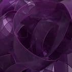 Plum Organza Chiffon Ribbon