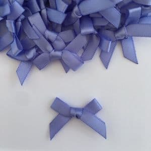 Satin Ribbon Bows Iris Lavender