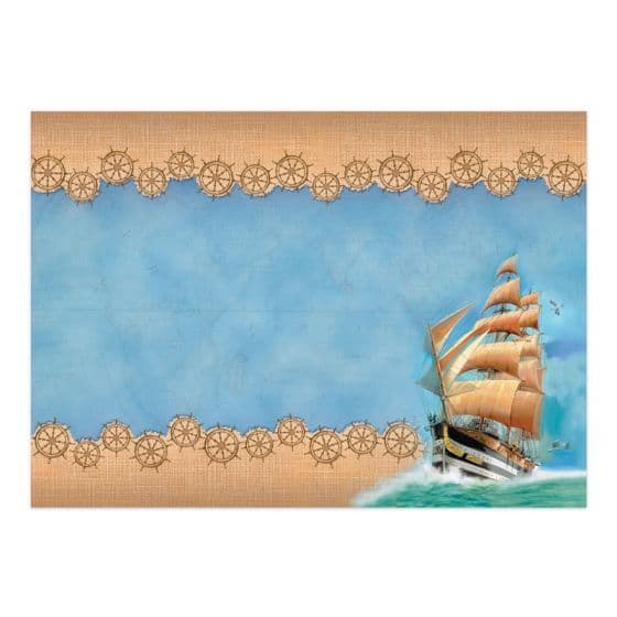 Life on the Ocean Wave Sailing Ship Die Cut 3d Decoupage Craft Paper