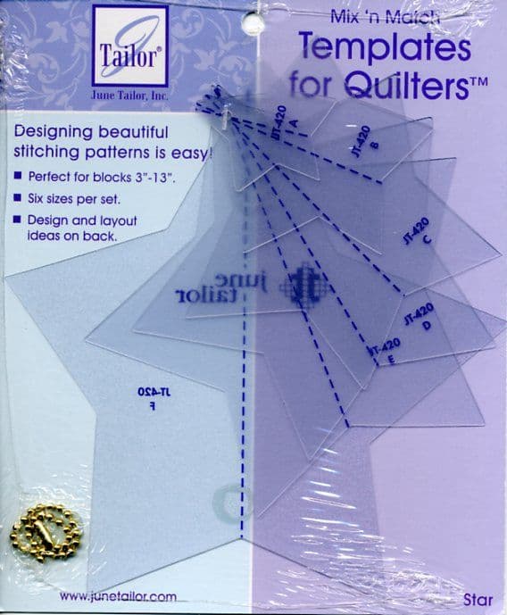 June Tailor Quilters Templates Star