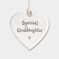 East Of India - Porcelain Heart - Special Goddaughter