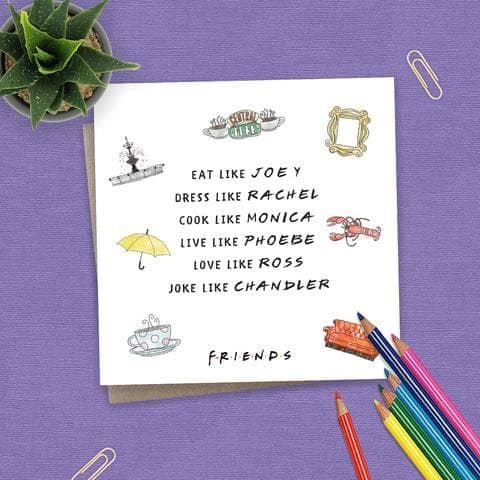 Friends - TV Series - Eat Like Joey (white)