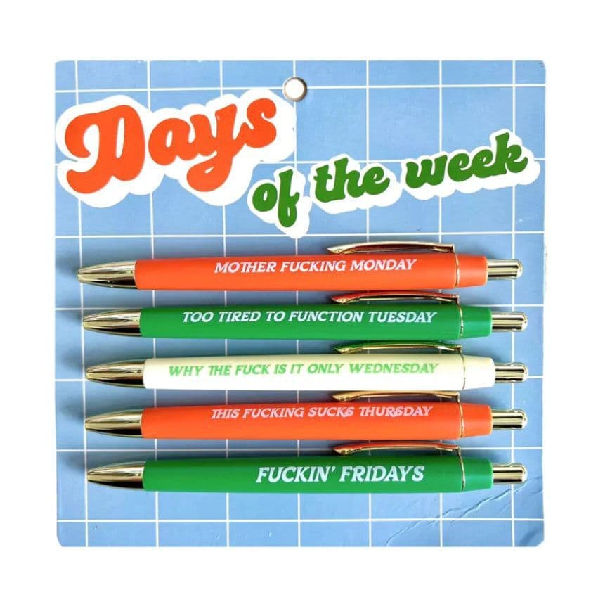 Fun Club - Days Of The Week Pen Set