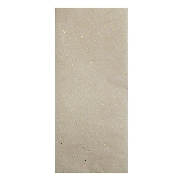 Glitter Tissue - Kraft Look - 6 Sheets