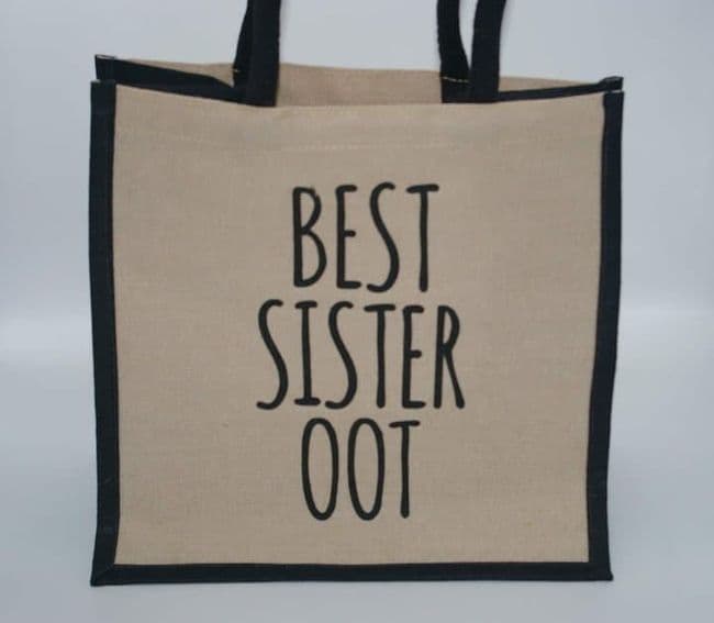 Juco Shopper Bag - Best Sister Oot