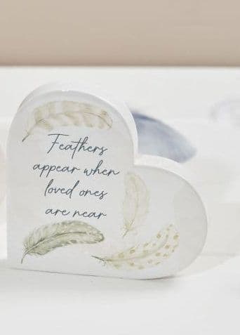 Langs - Ceramic Feather Memory Block - Feathers Appear