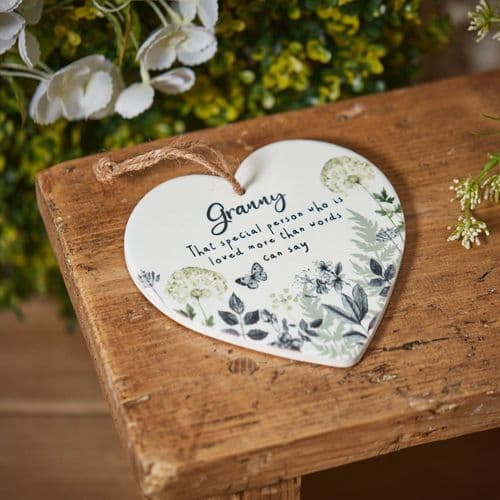 Langs - Ceramic Hanging Heart - Granny