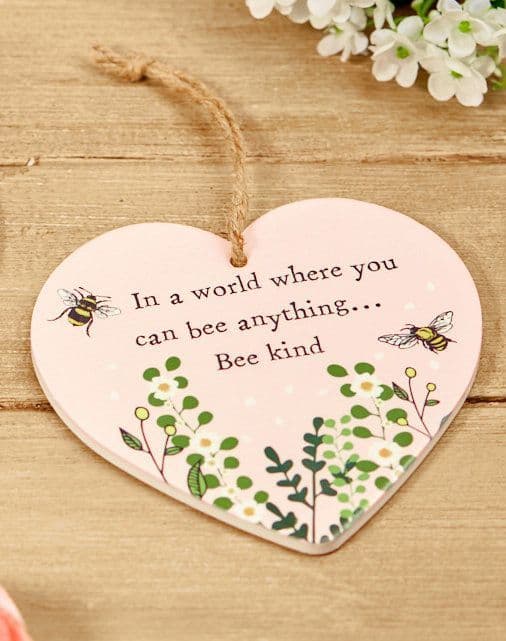 Langs - Ceramic Heart - Bee Kind