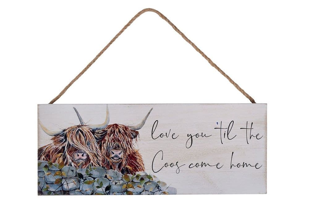 Langs - Highland Coo Plaque