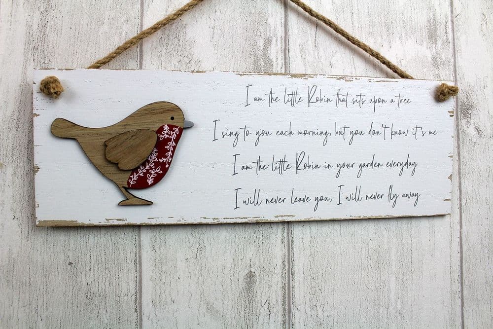 Langs - Robin Hanging Plaque