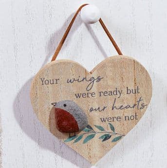 Langs - Robin Pebble Heart - Your Wings