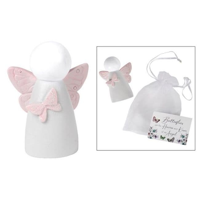 Langs - White Angel With Butterfly