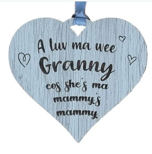 LT - Hanging Heart - Ah Luv Ma Wee Granny (Mammy)