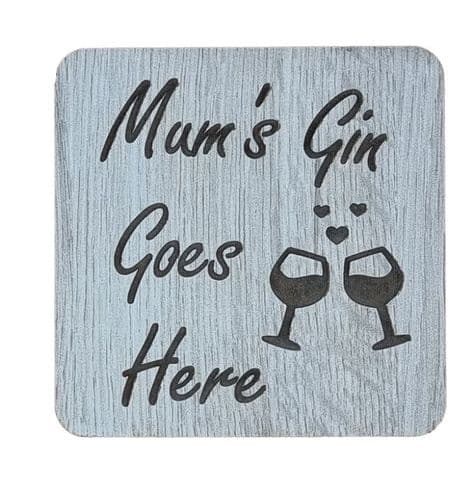 LT - Mum's Gin Coaster