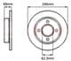 Escort 'Solid' Ultralight Brake Discs - 3.5kg Saving