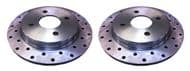 Sierra Rear Drilled Brake Discs - 0.8kg Saving