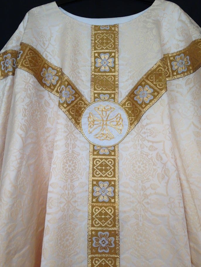 Brocade Pugin Orphrey Chasuble