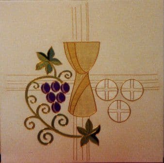 Chalice and Vine Panel
