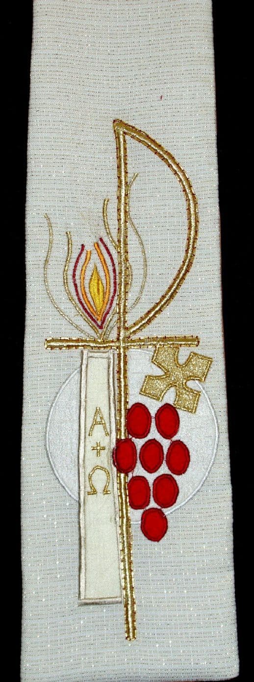Chi Rho Candle (053)