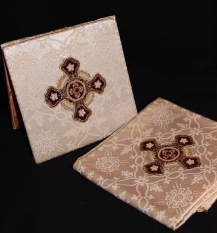 Embellished Cross Burse and Veil Set