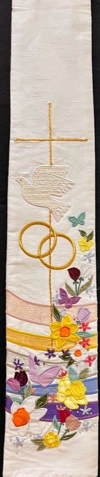 Floral Wedding Stole (202)