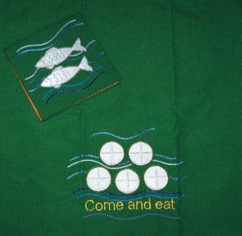 Loaves and Fishes Burse and Veil Set