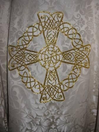 Ornate Celtic Cross Chasuble