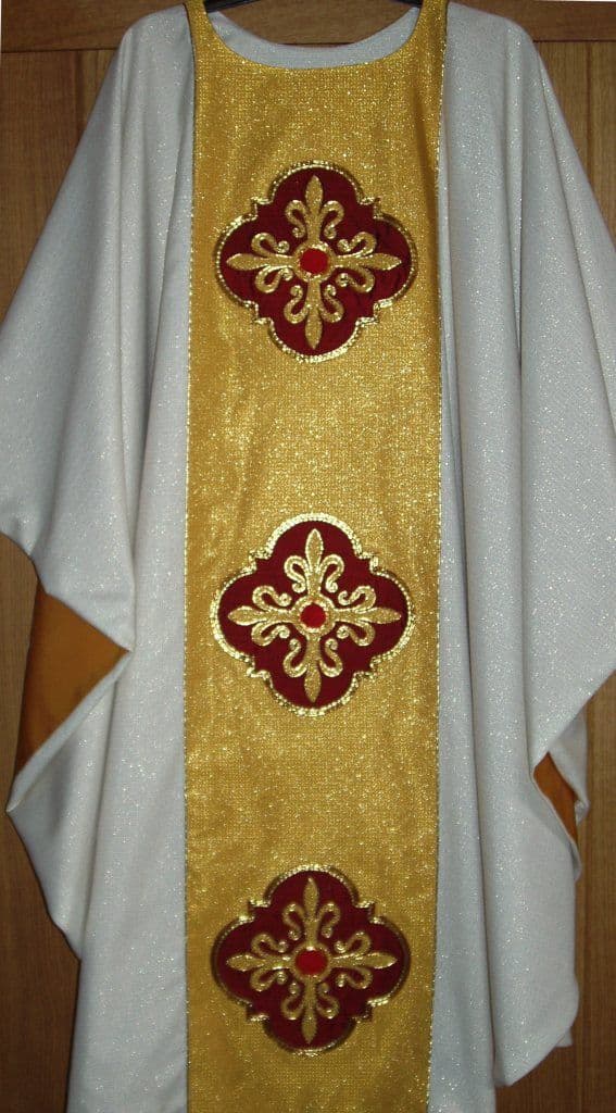 Pugin inspired Tile Cross Chasuble