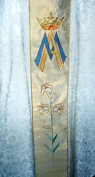 Silk Panel Marian Chasuble