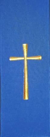 Simple Cross Embroidered Scarf