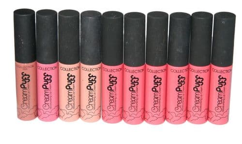 10 x Collection Cream Puff Lip Cream | Assorted | 4 Shades |