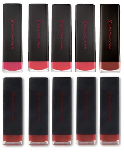10 x Max Factor Color Elixir Velvet Matte Lipstick | 4 Shades | RRP £90